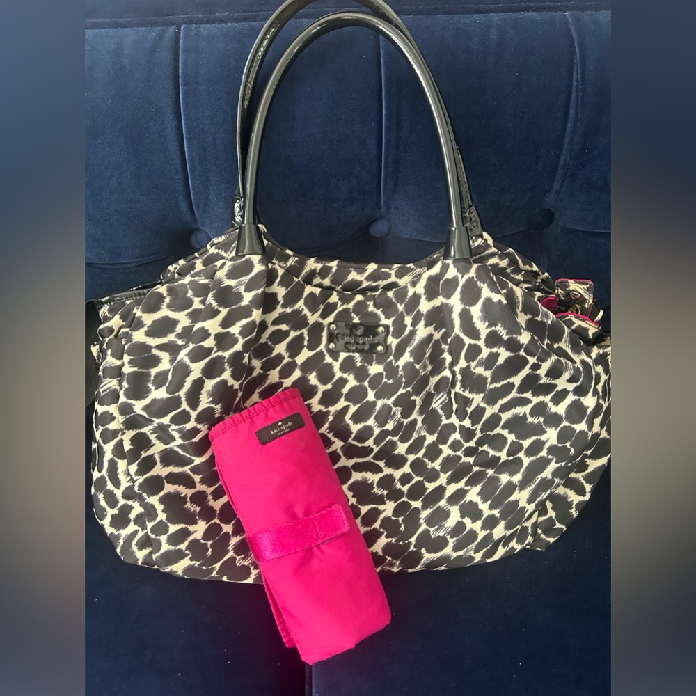 Kate Spade Diaper Bag with roll-up changing mat